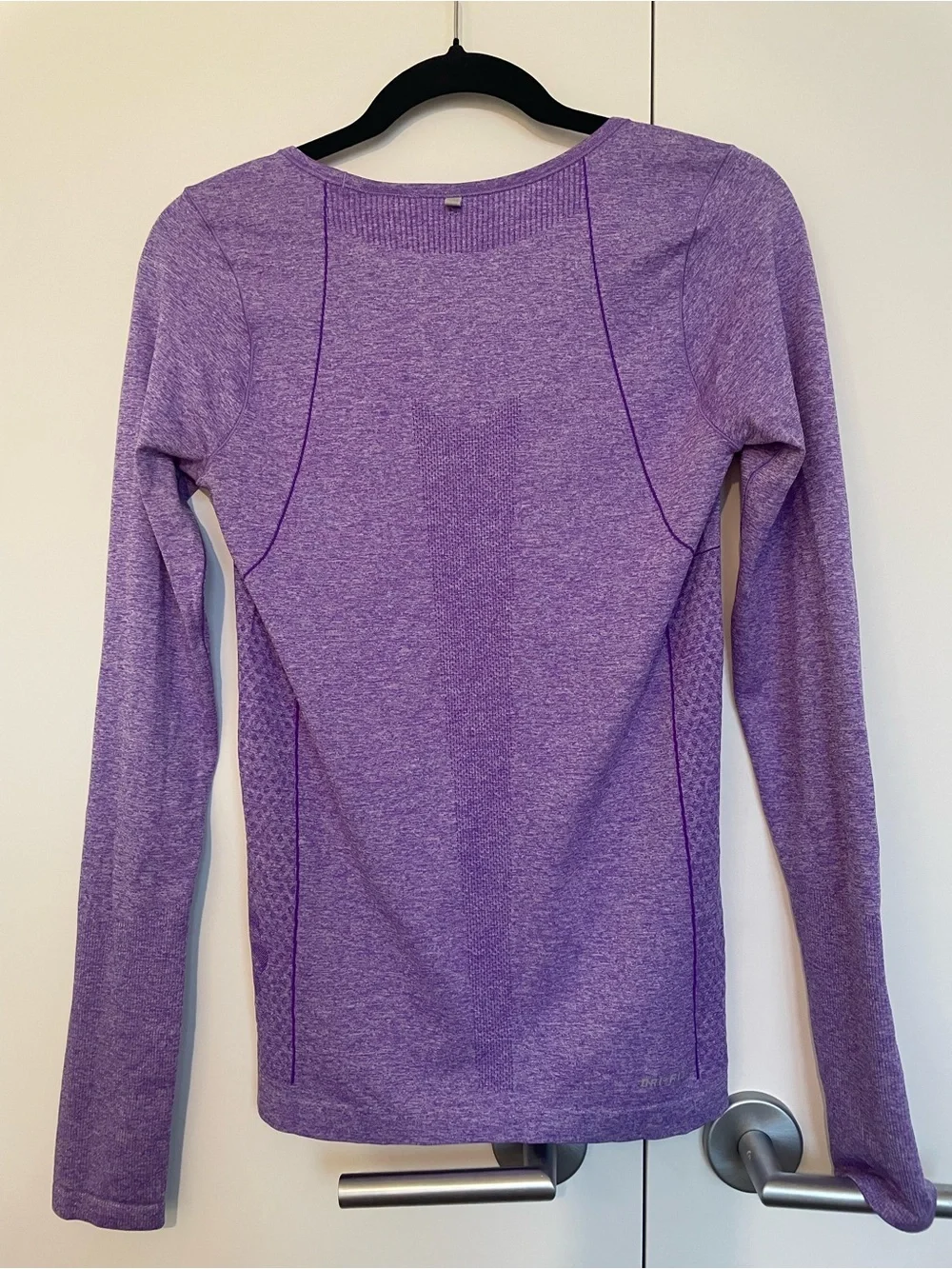Nike Purple Seamless Long-Sleeve Running Top